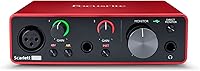 Focusrite Scarlett Solo 3rd Gen USB Audio Interface: Studio-Quality Recording for Guitarists, Vocalists & Podcasters