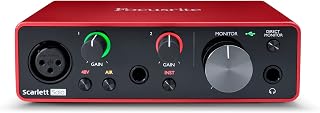 Focusrite Scarlett Solo 3rd Gen USB Audio Interface: Studio-Quality Recording for Guitarists, Vocalists & Podcasters