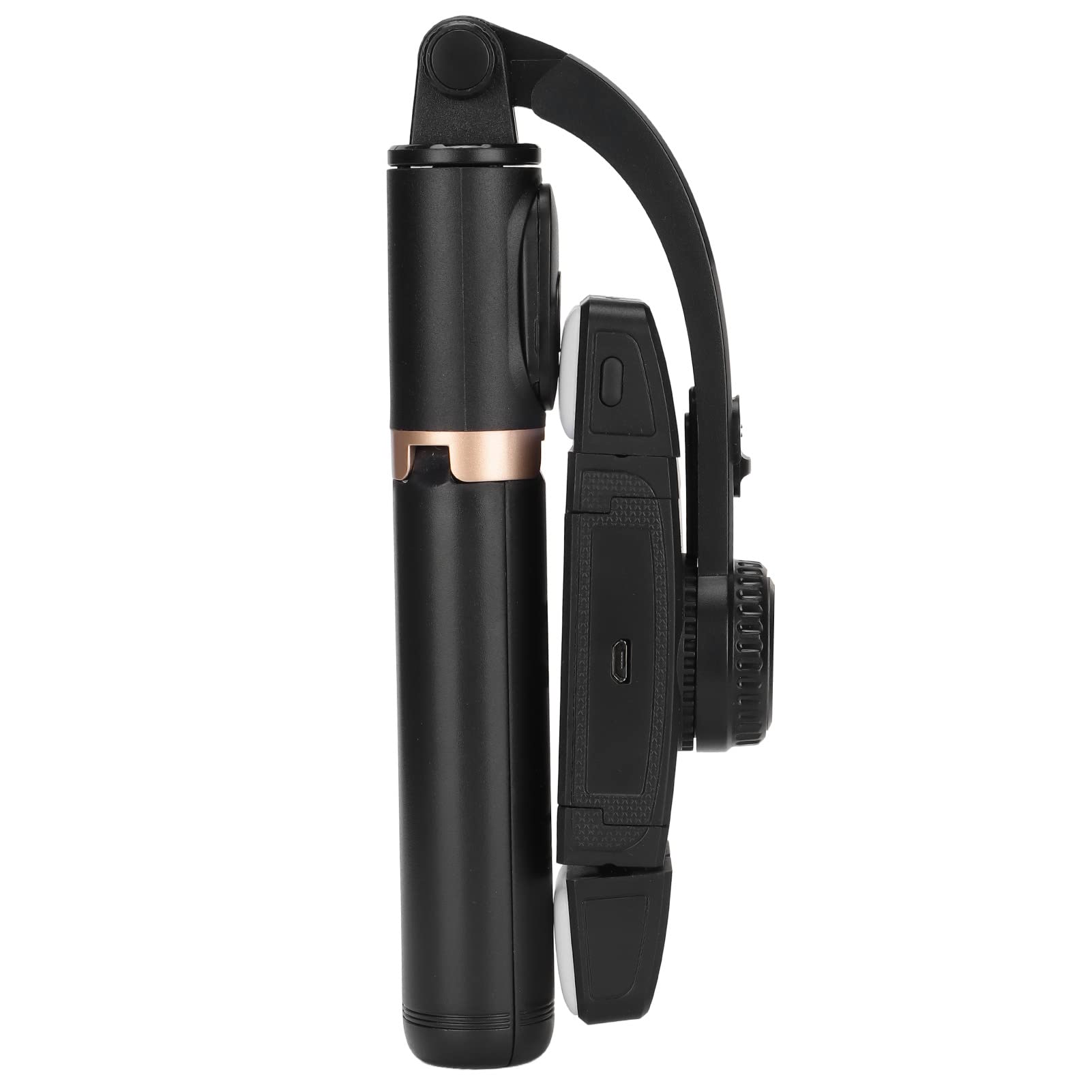 Asta Selfie Bluetooth, Q08d Asta Selfie Bluetooth Treppiede LED a Doppia Luce di Riempimento Asta Selfie Multifunzionale Wireless con Telecomando