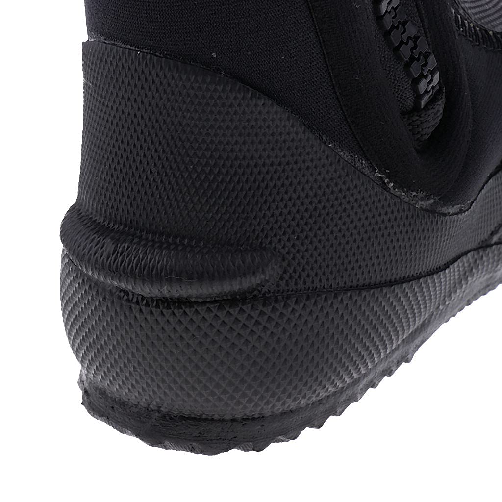 Amagogo Hohe Schnitt 5mm Neopren Wasser Sport Schnorcheln Tauchen Watender Boots Booties Schwarz, XS 3XL