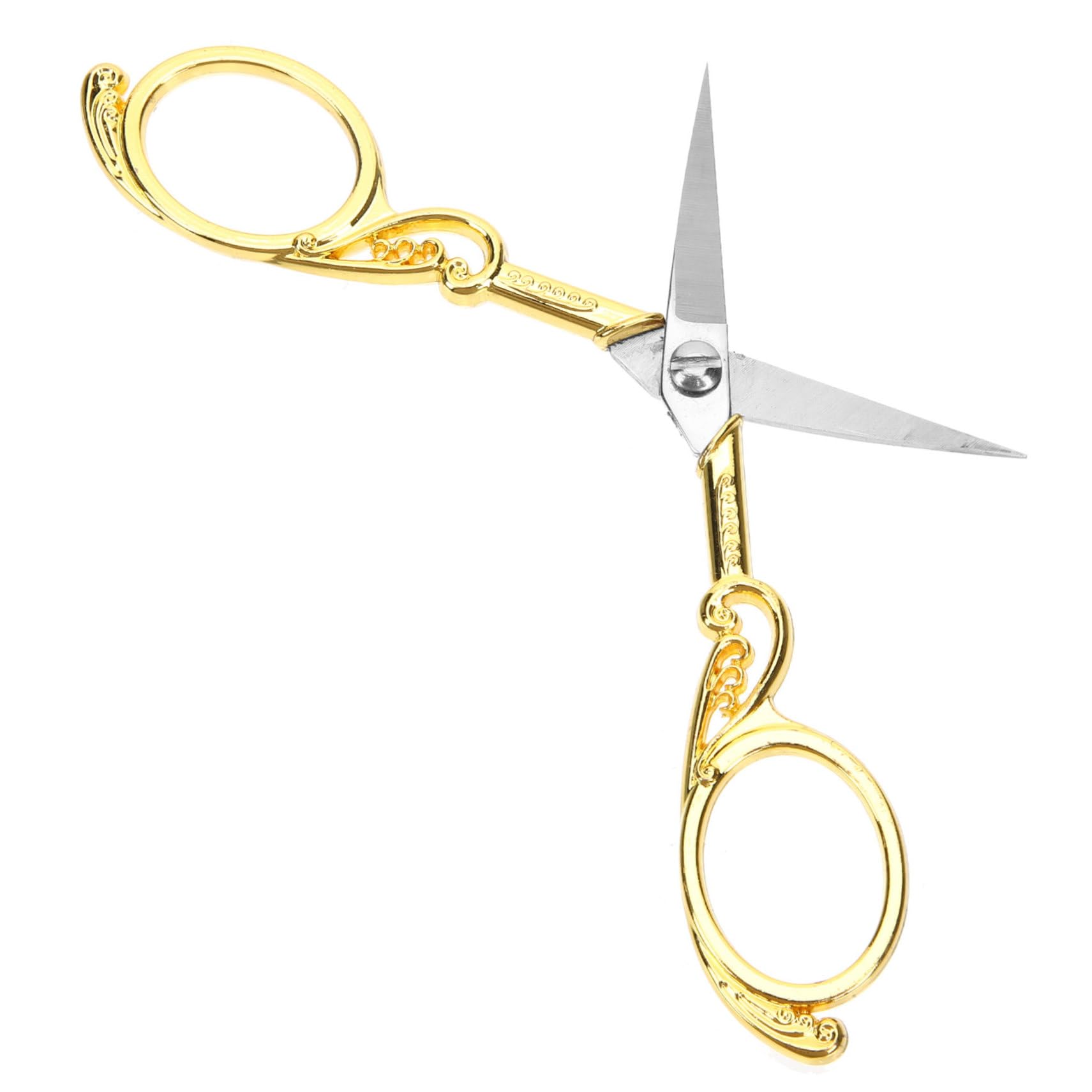 SHINEOFI 5pezzi Forbici Inossidabile Per Cucito e Ricamo Design Vintage Elegante Per Uso Domestico e Ufficio Facili Da Usare Per Tessuti e Filo