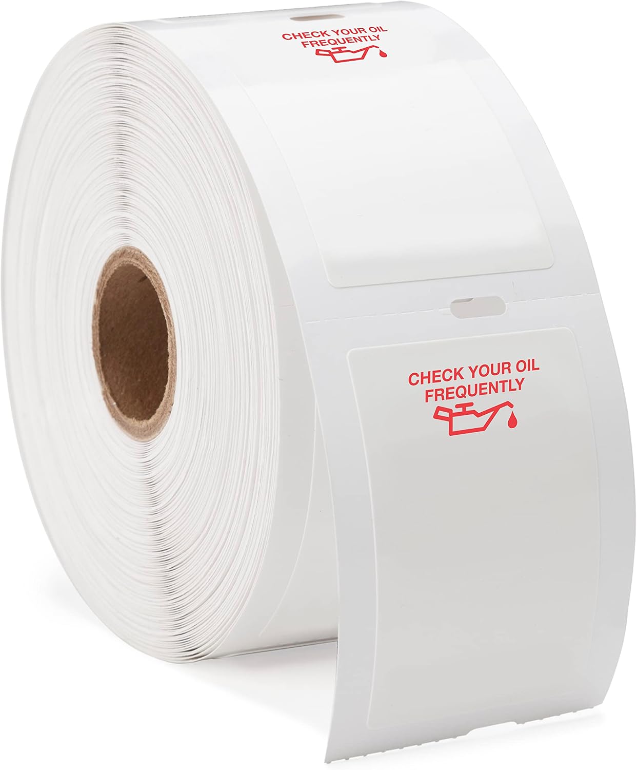 Generic Red Oil Can Automotive Oil Change Label Kit Small FB-P9944-23A 500 Labels per roll. Kit Includes: 4 Rolls of White Static Cling Vinyl (500 Labels per roll) and 2 Ink Ribbons