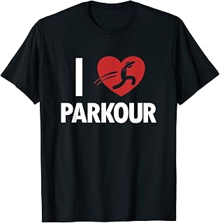 I love Parkour Wall Run Traceur Training Jumper Parkour T-Shirt