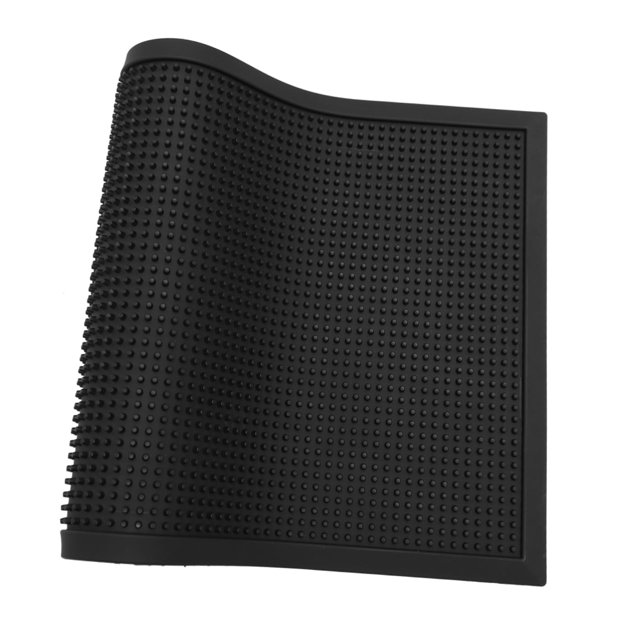 Paillasson D’entrée Antidérapant Pvc 60x40x0, 8cm Noir
