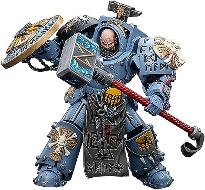 Buy Joytoy Warhammer 40K Mecha 1/18 Action Figures Space Wolves Arjac Rockfist Online at Low Prices in India