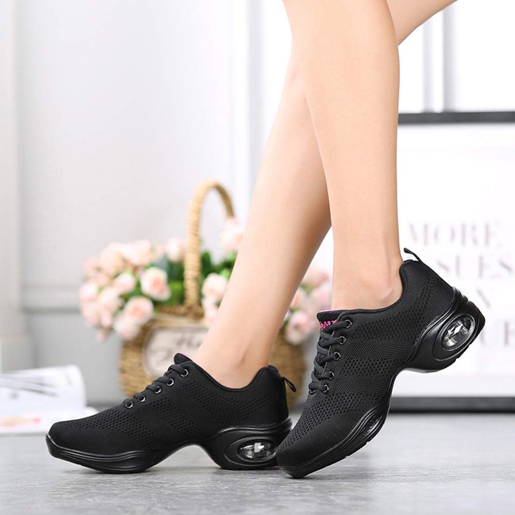 SWDZM Contemporáneo Jazz Zapatos Mujer,Aire Libre Deportes Danza,Moderno Hip Hop Sneaker Zapatillas de Danza ES706+876
