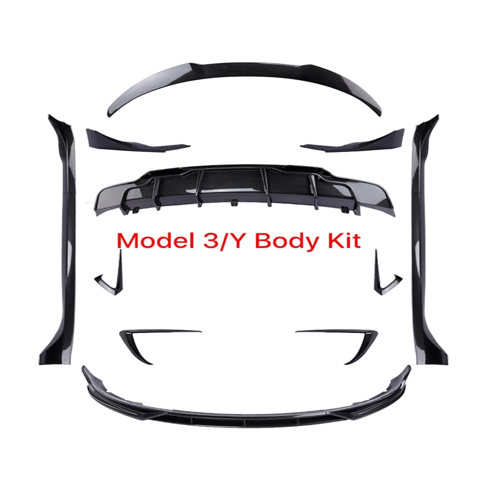 カーボンファイバー エアロパーツ Amazon.co.jp: カーボンファイバーボディキット。テスラモデル3モデルY