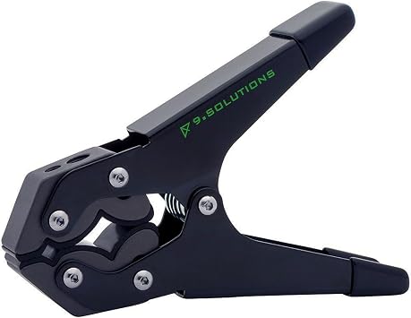 9.Solutions Savior Spring Clamp, Fast-Mounting, Strong, Torsion Spring Clamp, 9.XS1004, fit firmly onto any oddly shaped object, mount multiple pieces of equipment on one clamp