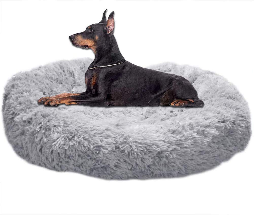Maran Luxus Hundebett Donut-Form – Orthopädisch, Waschbar, Für Kleine Bis Große Hunde & Katzen