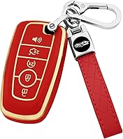 Vista 10 de Funda para llavero Ford con llavero, funda protectora para Ford Explorer Fusion Escape Edge Expedition Maverick Mustang Bronco F150 F250 F350 F450