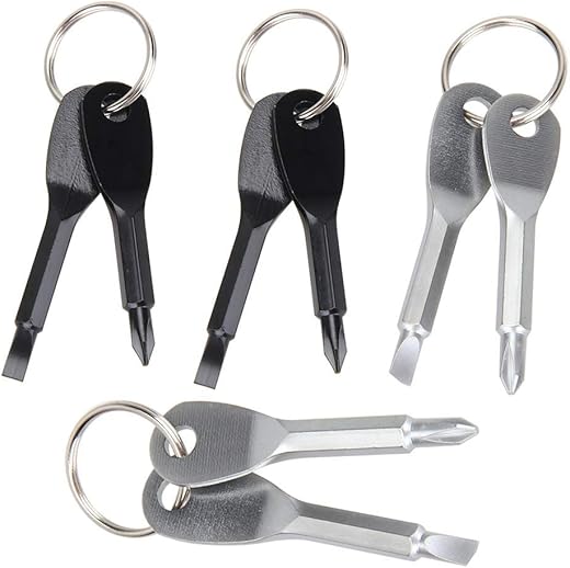 Juliyeh 8 chiavi per cacciavite tascabili in acciaio inox set di cacciaviti...