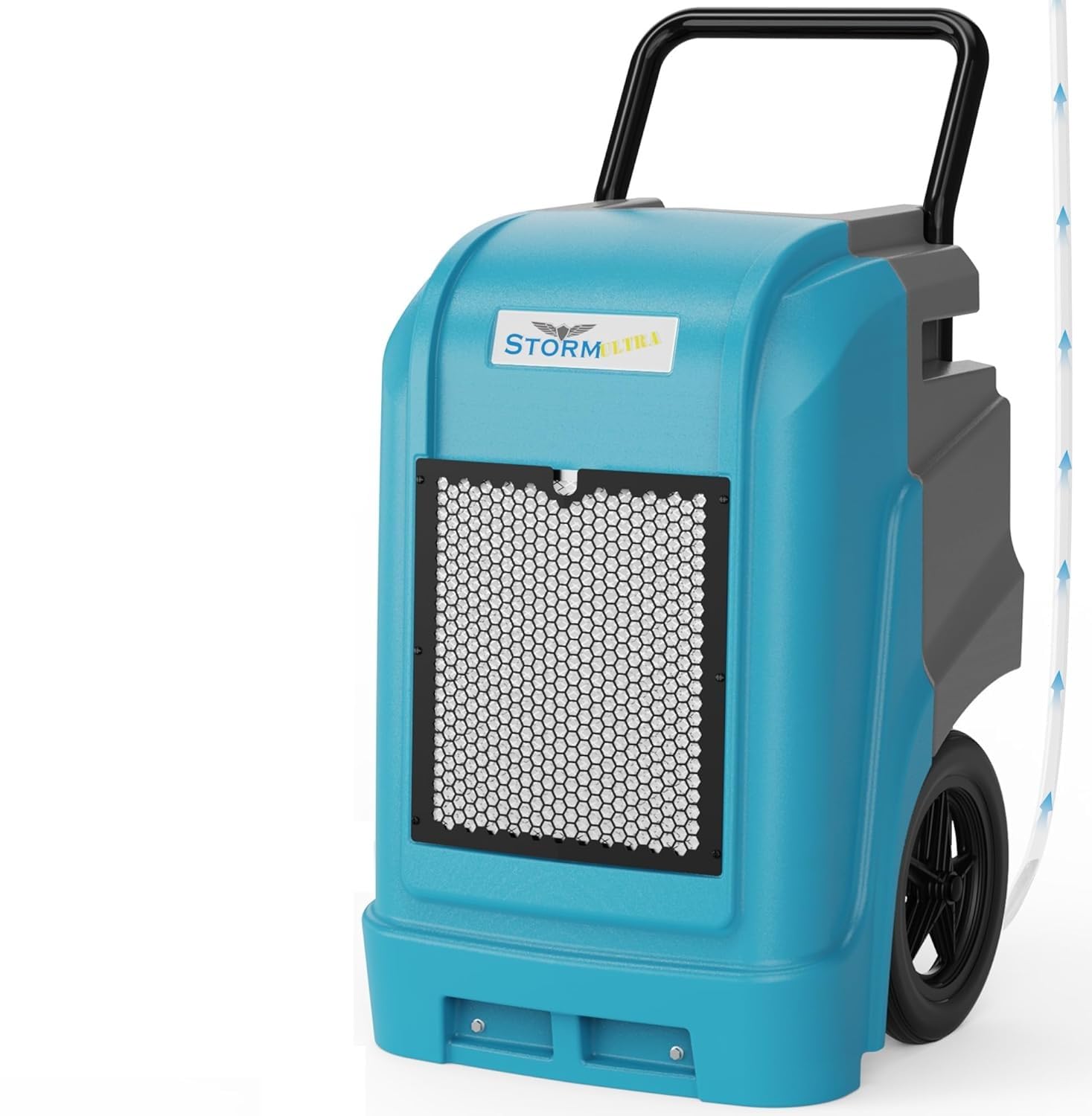 ALORAIR 190 Pints LGR Commercial Dehumidifier with Pump & Drain Hose, Up to 2,600 Sq.Ft, Portable Industrial Dehumidifiers with Handle, Water Damage Restore, Basement, Garage