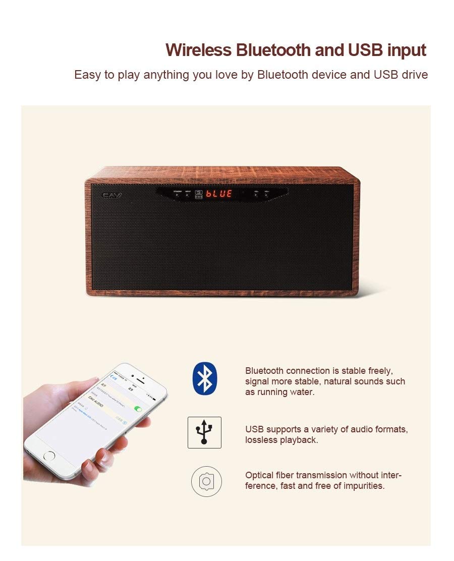 Cav At50 Hifi Mini Speaker Wireless Bluetooth Speaker Stereo 3d