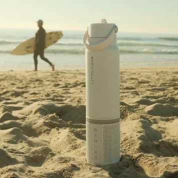 LitFlask Smart Water Bottle, Ultra Premium Bluetooth Speaker, Portable Charging, 20oz Stainless Steel. Oprahs Favorite Things 2024