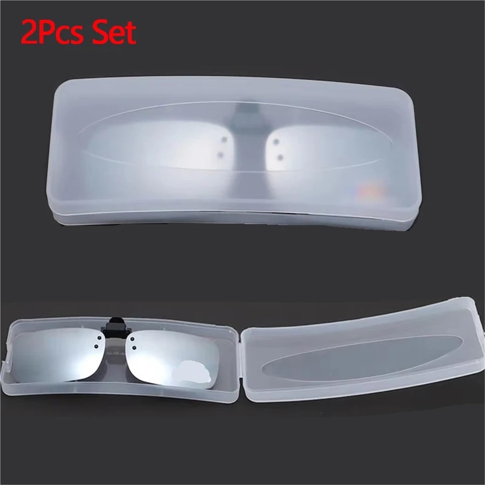 etui lunettes Transparent Glasses Case Frosted Clear Storage For Men Women Hard Plastic Protective Box For Travel Daily