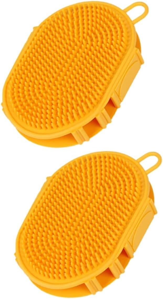 POLGDW 10 Pcs Pet Cleaning Brush Short Hair Dog Brush 2 in 1 Pet Hair Puppy Cat Supply Multi Functional Cleaning Brush Cat Hair Brush Portable Dog Bath Brush The Cat Massage Brush