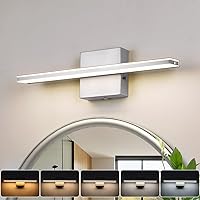 Vista 19 de LED Brushed Nickel Vanity Light for Bathroom Lighting Fixtures Over Mirror Modern Bath Vanity Lights Bar 24W 5CCT Diammable Bathroom Lights 31.5