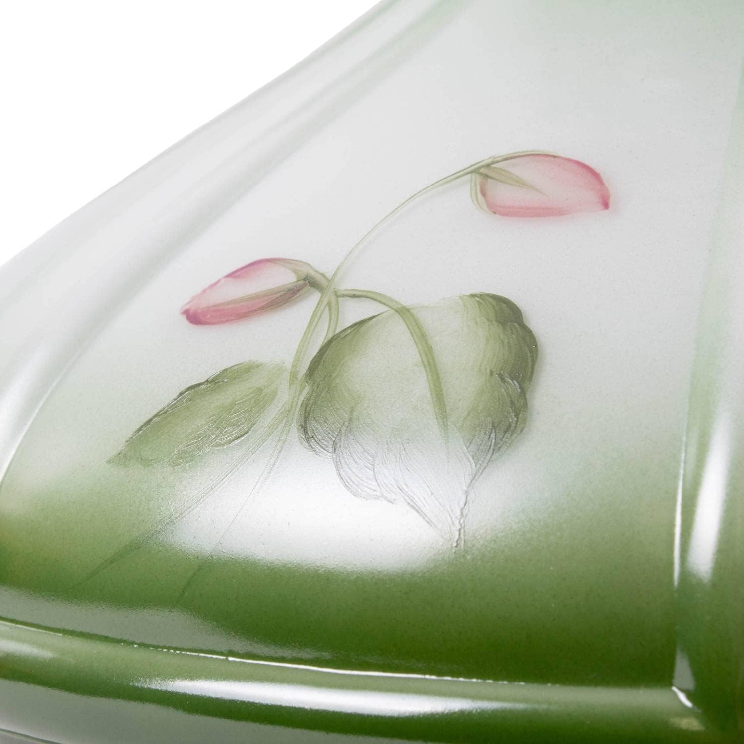 Aladdin 10" Green Violets Glass Lamp Shade N667