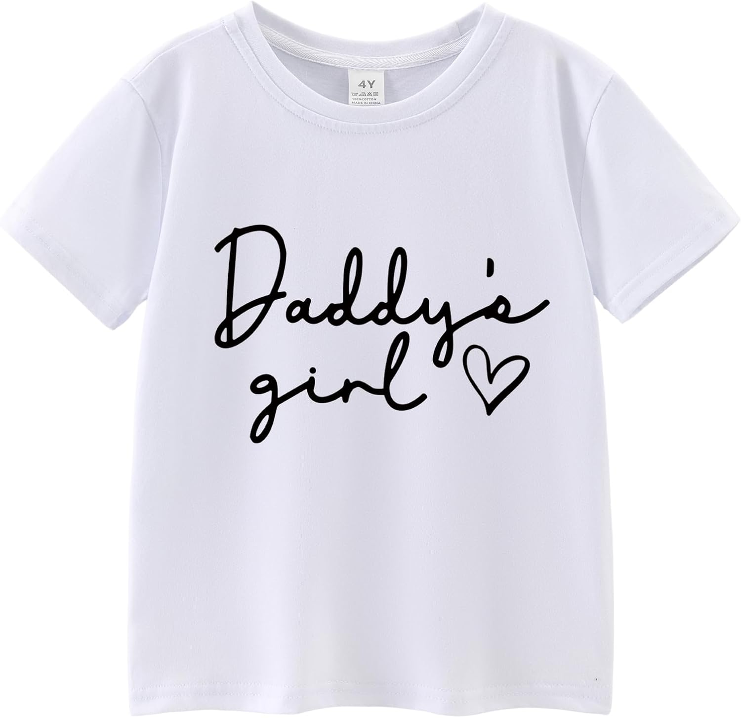 Toddler Girls Boys Happy Father’s Day T Shirt 3-6Y Kids Daddy’s Girl Graphic Cotton Cute Short Sleeve Tees