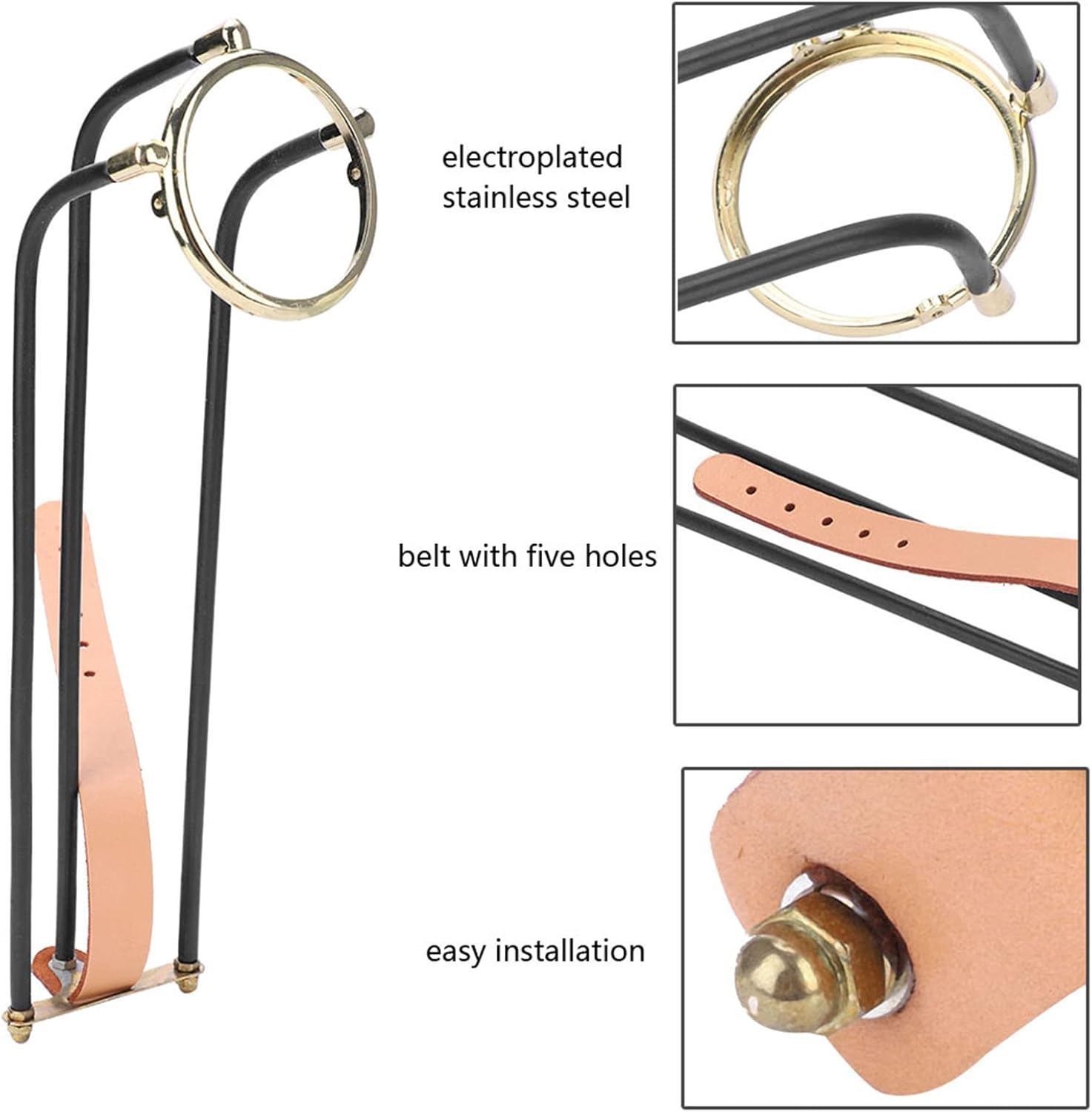 Drfeify 6pcs Standard Snooker Billiard Table Solid Empire Rail with Net Pockets Replacement Set for Professional Game Equipment