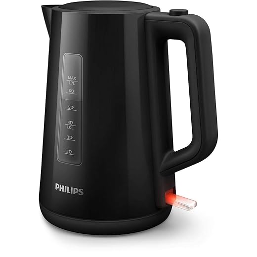 Philips Series 3000 Kettle, 1.7L, Black