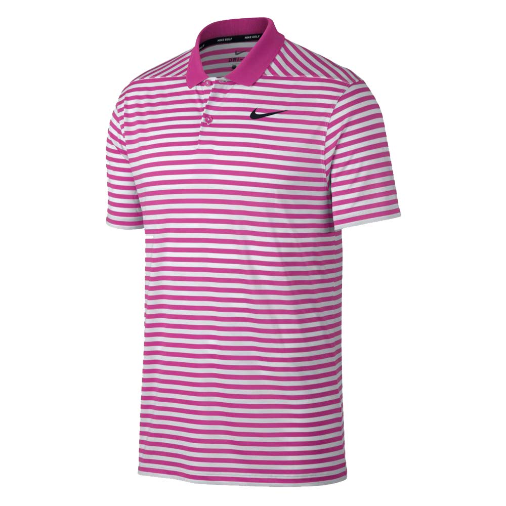 nike pink and white golf shirt