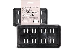 Kitsch Self Draining Shampoo Bar Holder for Shower