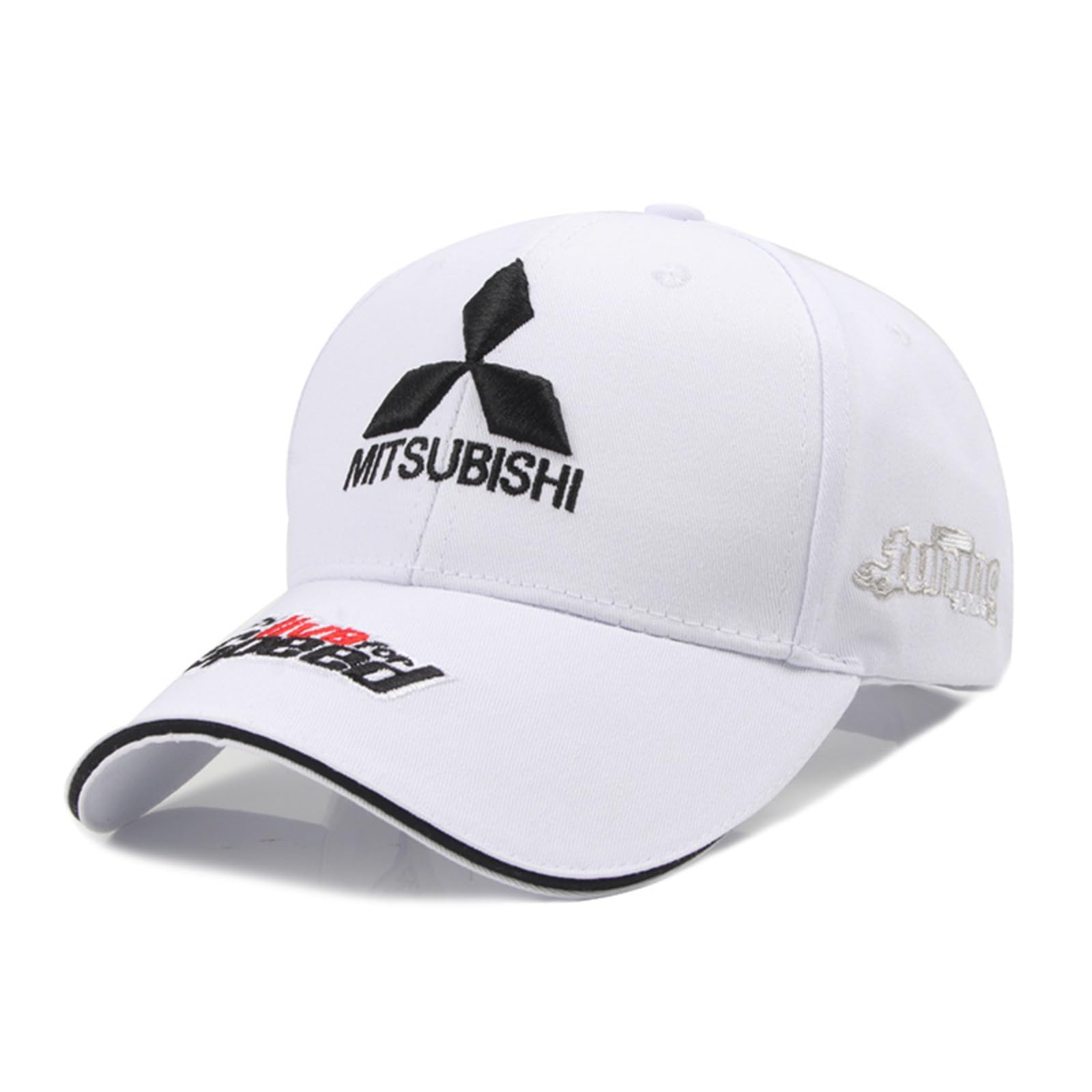 KEDDWE Adjustable Caps for Mitsubishi ASX Colt Eclipse Cross/Eclipse Lancer Outlander, for Men and Women Hat Travel Cap Car Racing Motor Hat,C