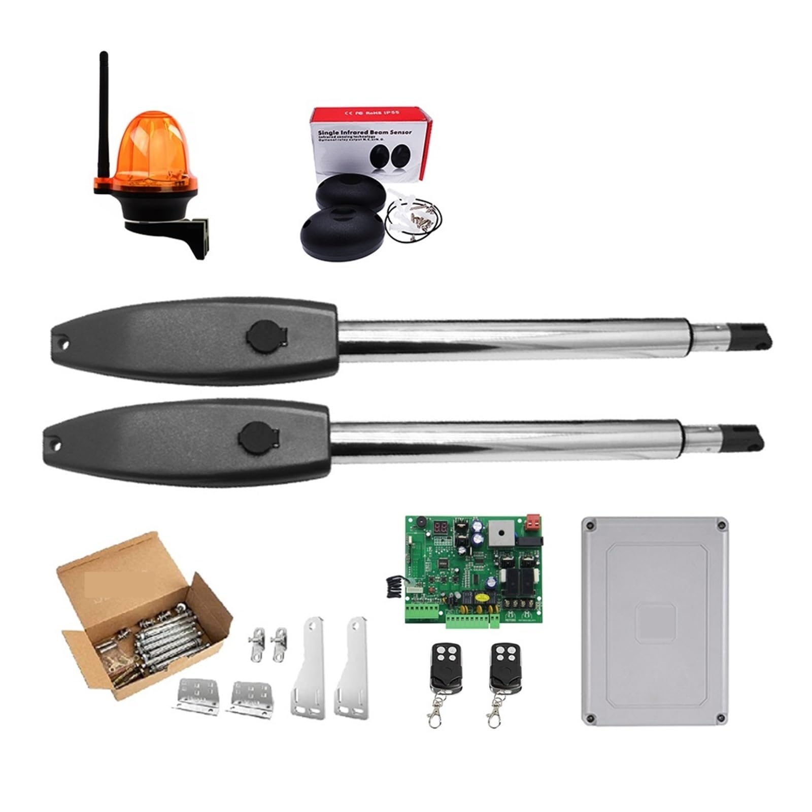 Automatyczny zestaw do otwierania drzwi Heavy Duty podwójny operator podwójnych skrzydłowych 16 stóp lub 880 funtów silnik prądu przemiennego Mieszkaniowe, komercyjne(KIT B)