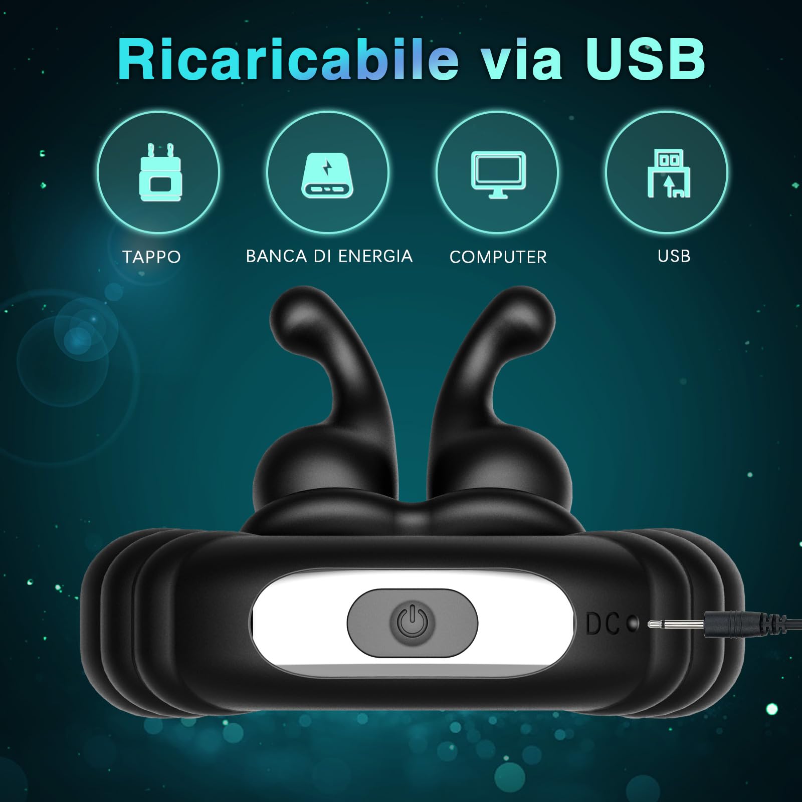 Anello Vibrante per Lei e Lui Sexytoysys Coppia, Cock Ring Sex Toys Sessuali per Coppia con 10 Modalità di Vibrazione, Anello Pene Vibratoreper Uomo Professionale, Cockring Stimolatore per Clitoride