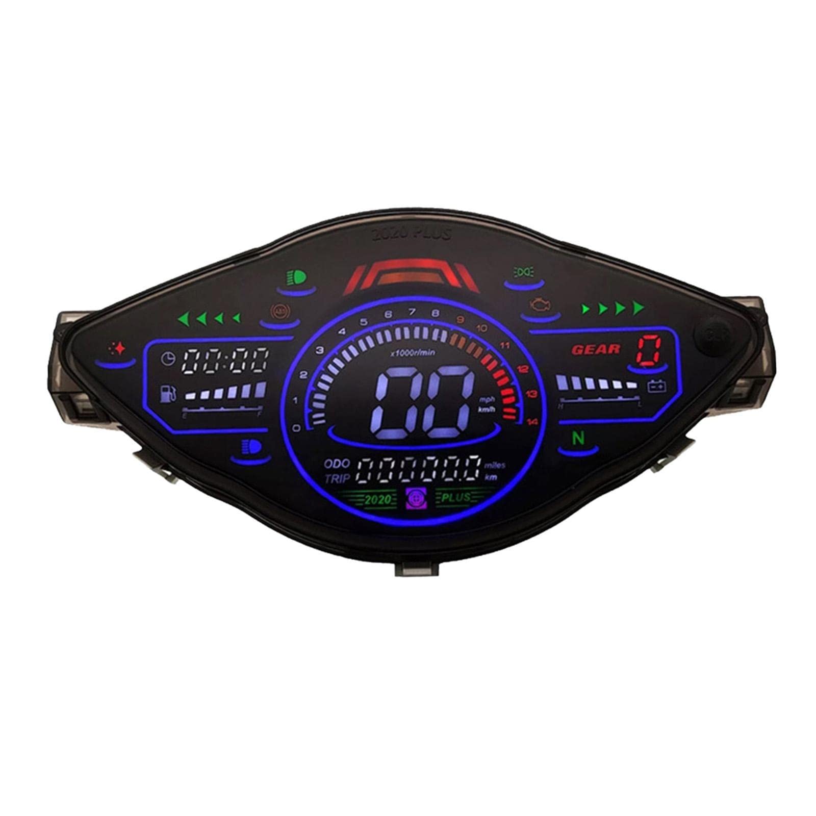 ATORSE Motorcycle Speedometer Odometer Tachometer Gauge for Wave 100 DC8-12V-image-8