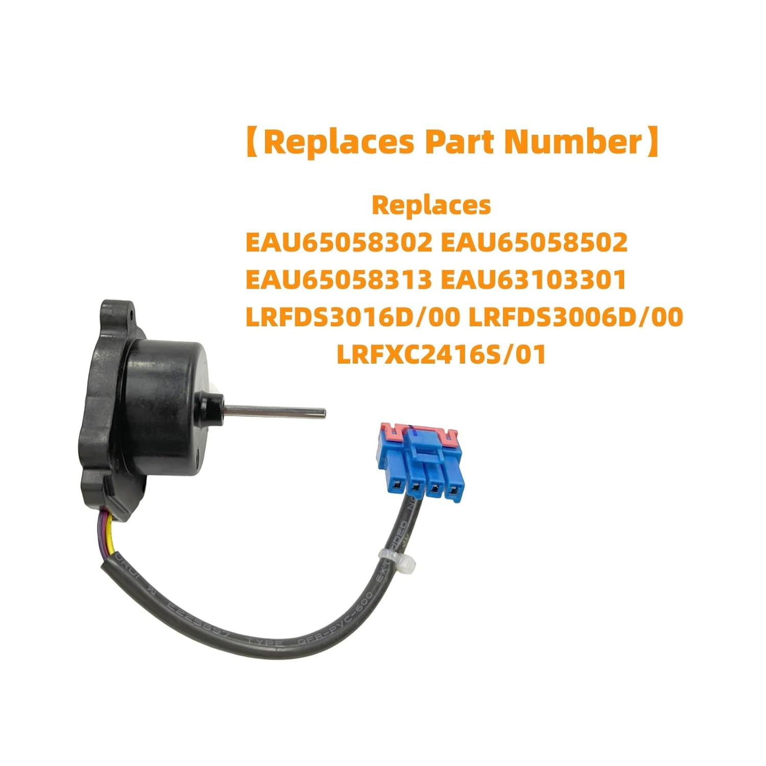 EAU64843805 Refrigerator Condenser Fan Motor for LG Replaces Assembly,Compatible with Refrigerator Evaporator Fan Motor EAU65058502 EAU63103302 Replacement Parts