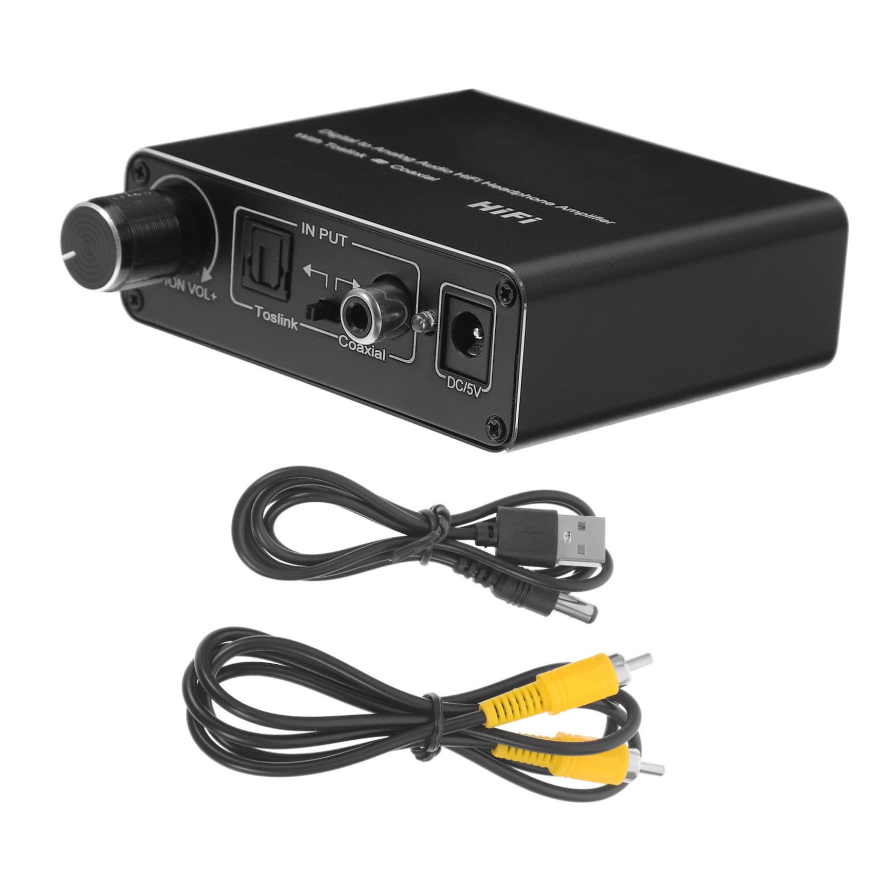 Convertidor de audio digital analógico óptico coaxial para TV PC 8