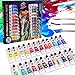 Produktbild TBC The Best Crafts 24 Farben Acrylfarben Set Höhe Qualität Acrylic Paint Set mit 3 Pinsel ideal für Steine Holz und Papier Malfarben für Kinder Erwachsene Anfänger und Kunstler