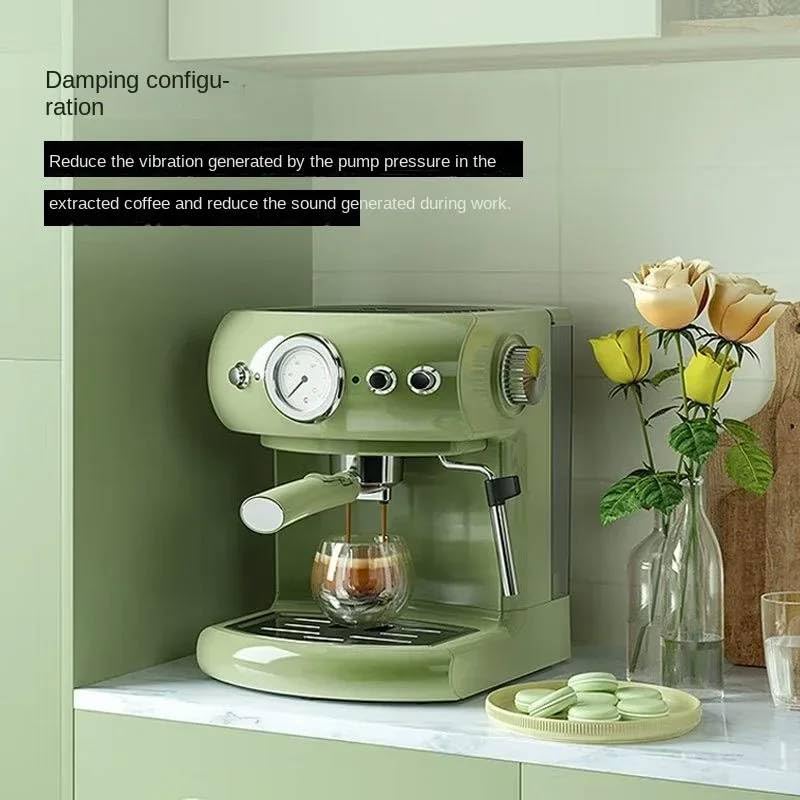 Image of Fastlink‚Italian Semi-Automatic Espresso Machine - 19 Bar Pump, Concentrated Steam Milk Frother for Rich Coffee at Home