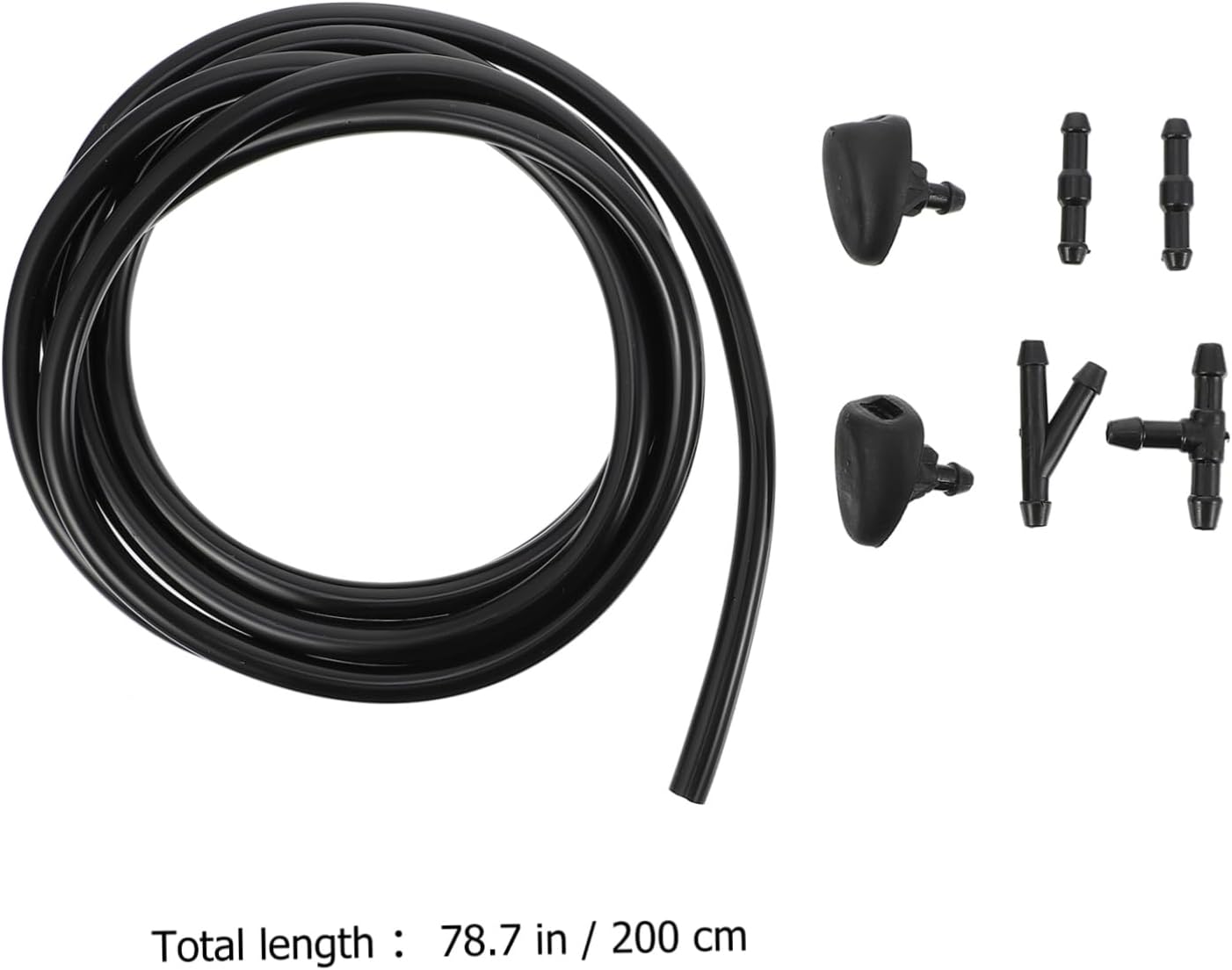 Mobestech 4sets Windshield Washer Nozzles Kit Sprinkler Hose Car Accessories Corrosion-resistant