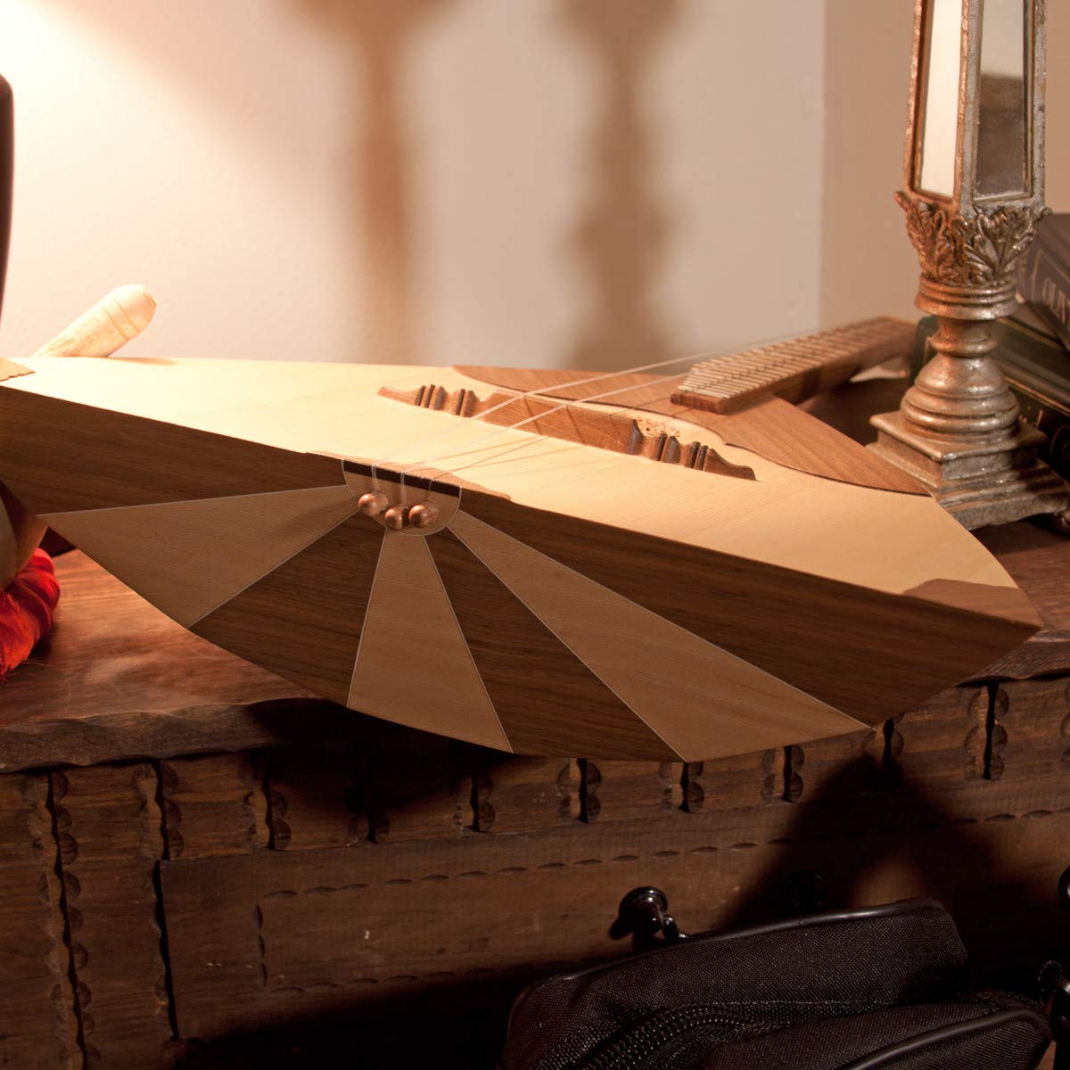 Roosebeck Prima Walnut Balalaika w/Gig Bag & Extra String Set - Image 4