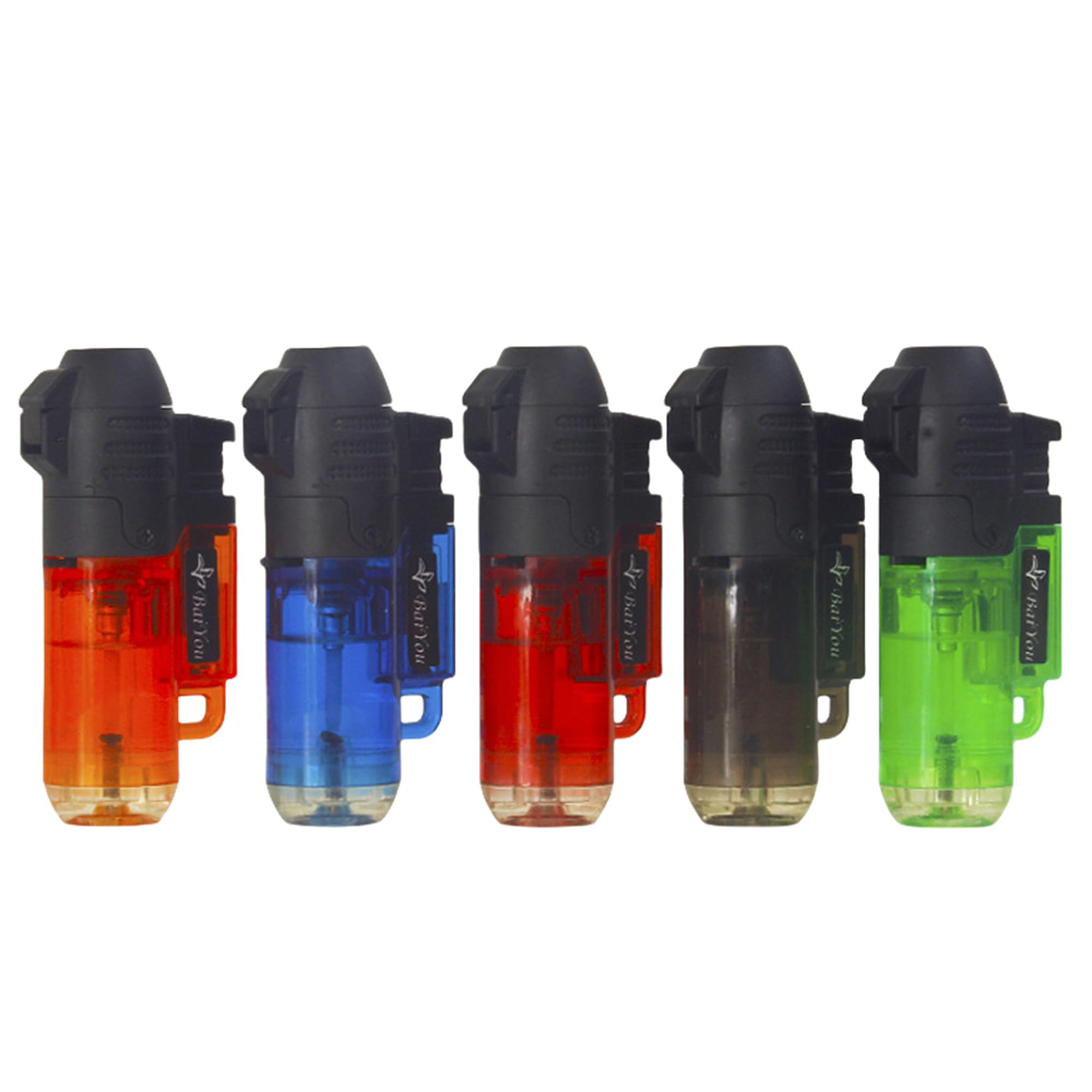 generic 5Pack Mini Torch Lighters Refillable Butane Lighter Single Jet Blue Flame Torch Lighter Windproof Adjustable Butane Gas