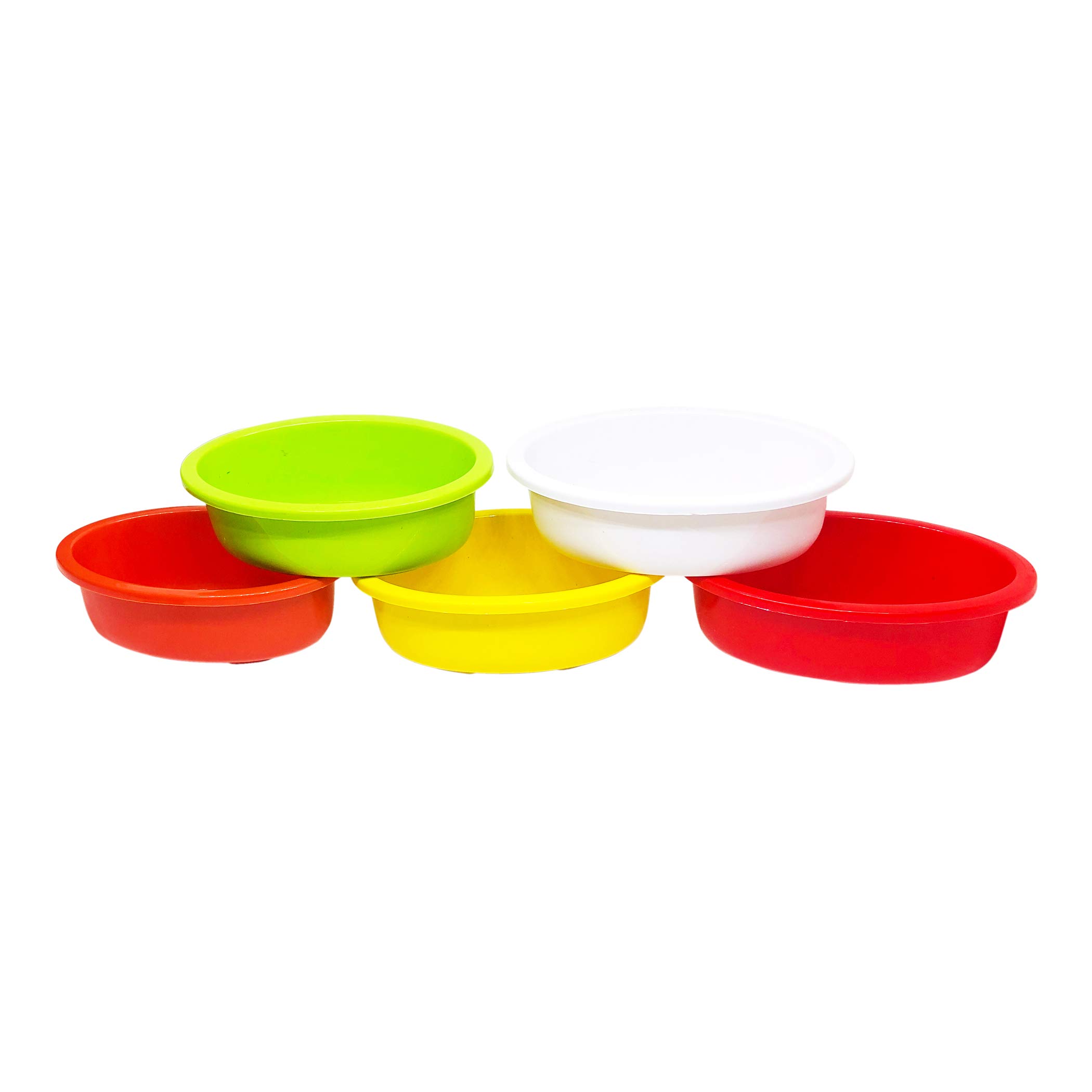 SHOPMEFAST Plastic Oval Bonsai Pots Tray Flower Pot, Multicolor, Size : 6 Inches., Pack of 5 (B091G9P9F9) Amazon Price History, Amazon Price Tracker