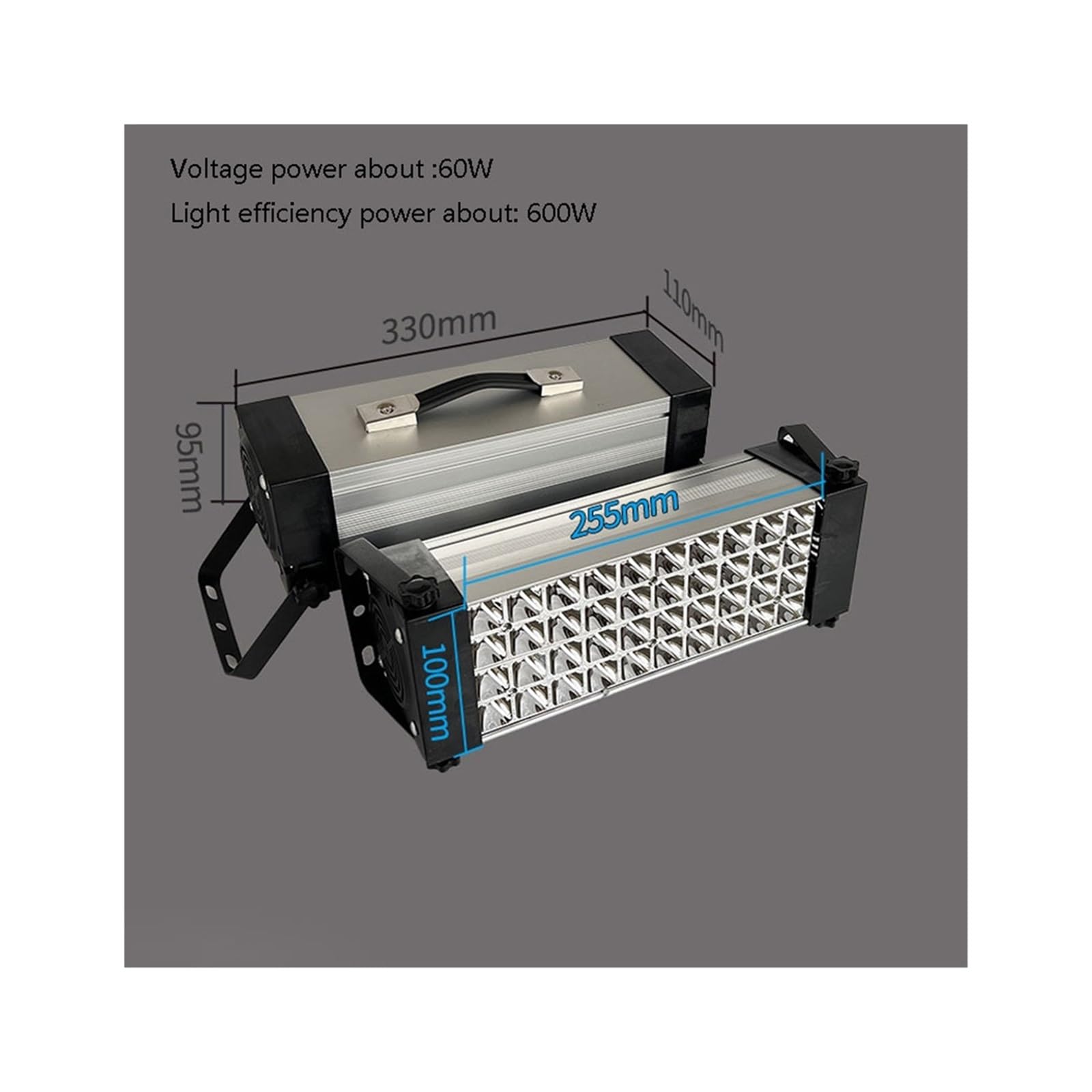 UV-Härtungslampe, 600W 800W Quick Dry UV Ultraviolett-Härtungslampe 365nm 395nm 405nm Kleber Harz Grün Öl Lot PCB Board Beschichtung LCD Bildschirm Farbe für Kunst- und DIY-Projekte(365nm,600W)