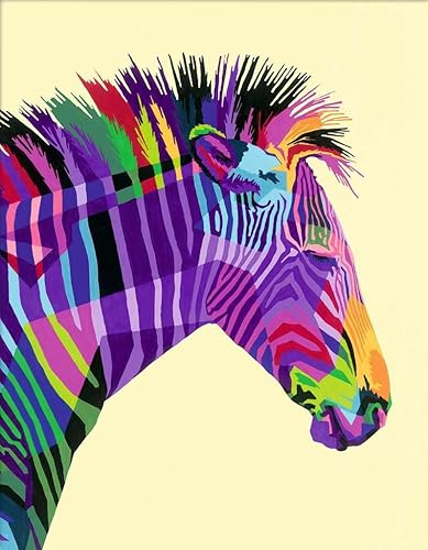 Miniatura 3 de Ravensburger CreArt Funky Zebra - Pintura por números para adultos, kits de manualidades para adultos y niños a partir de 12 años