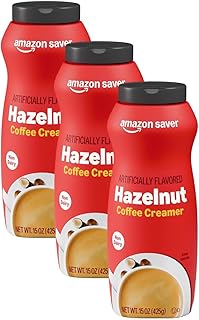 Amazon Saver, Hazelnut Powder Coffee Creamer, Non Dairy, 15 Oz (Previously Happy Belly, Packaging