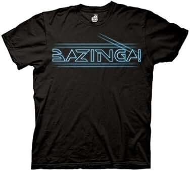 Amazon.com: The Big Bang Theory Bazinga Tron Type Black Mens