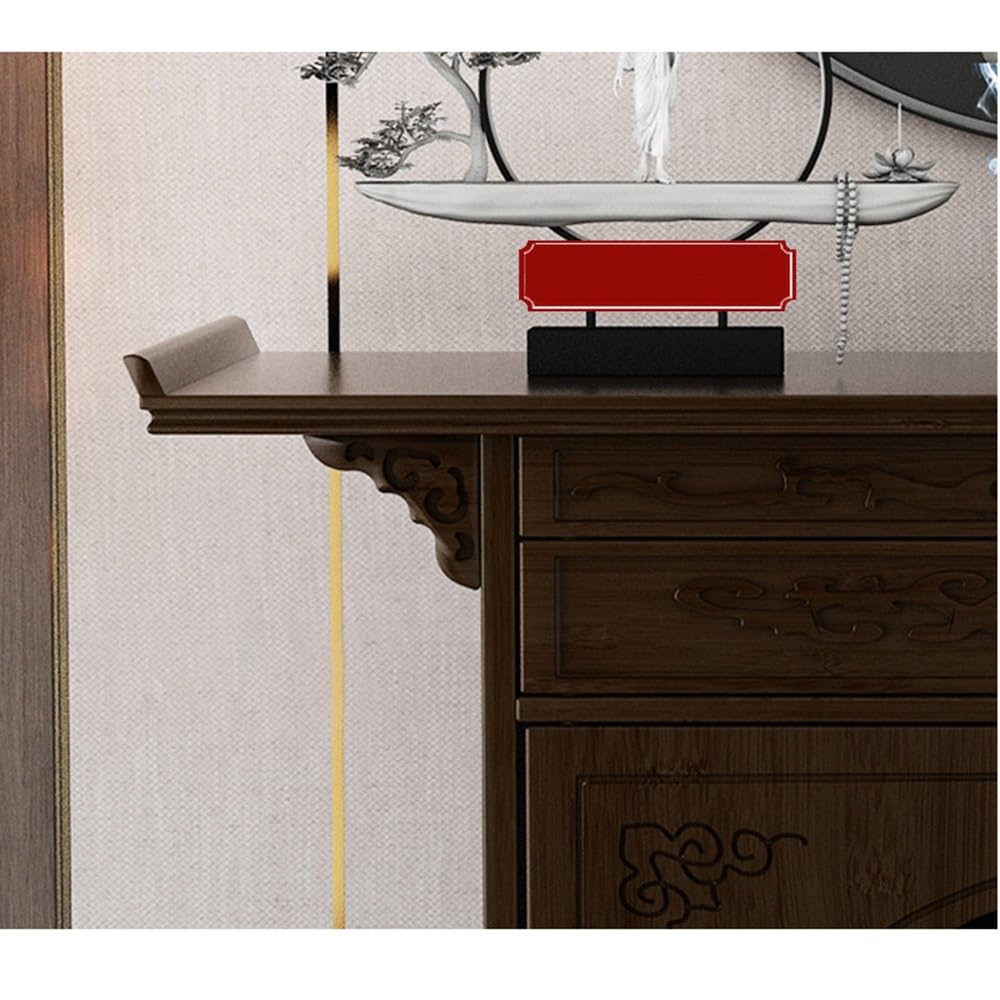Tavola d'altare cinese Mobile da altare orientale for la casa in legno | Tavolo consolle(Piccolo)