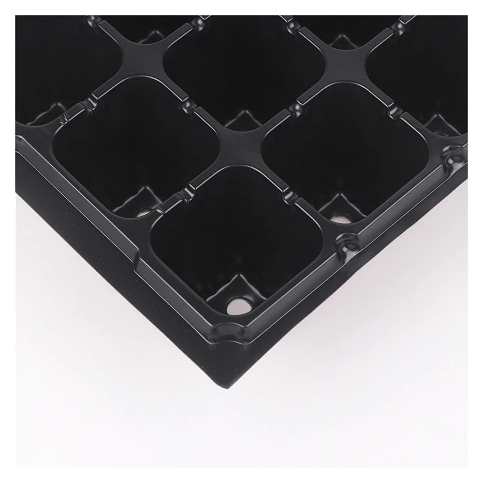Semilleros De Germinacion 10 bandejas de plástico for plántulas de 50 Celdas, bandejas de germinación for jardinería, recipientes Negros for plántulas, Suministros for jardinería