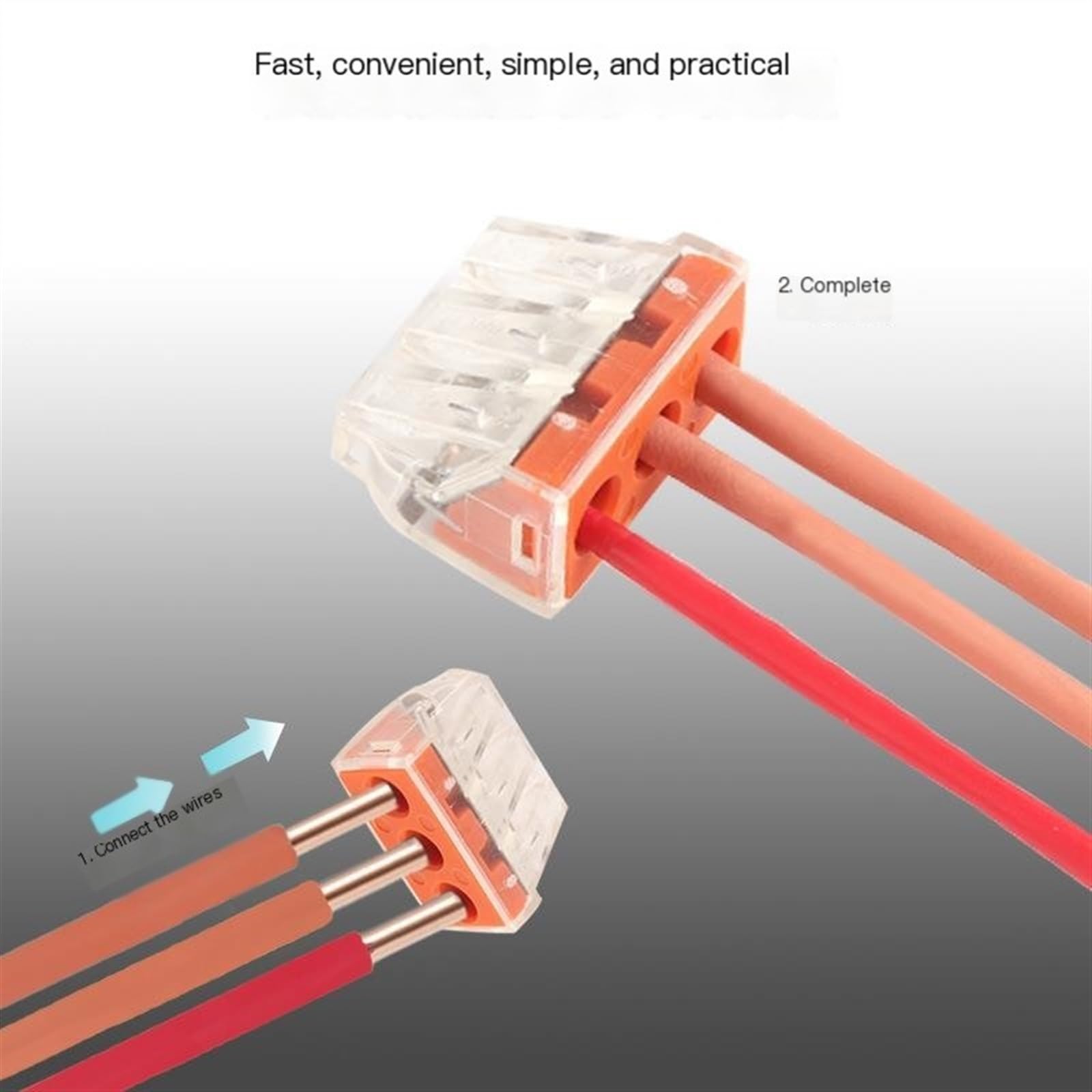 Conjunto de cables domésticos CT-102/103/104/106, bloque de terminales rápido, divisor de entrada y salida múltiple(10组合(15PCS))