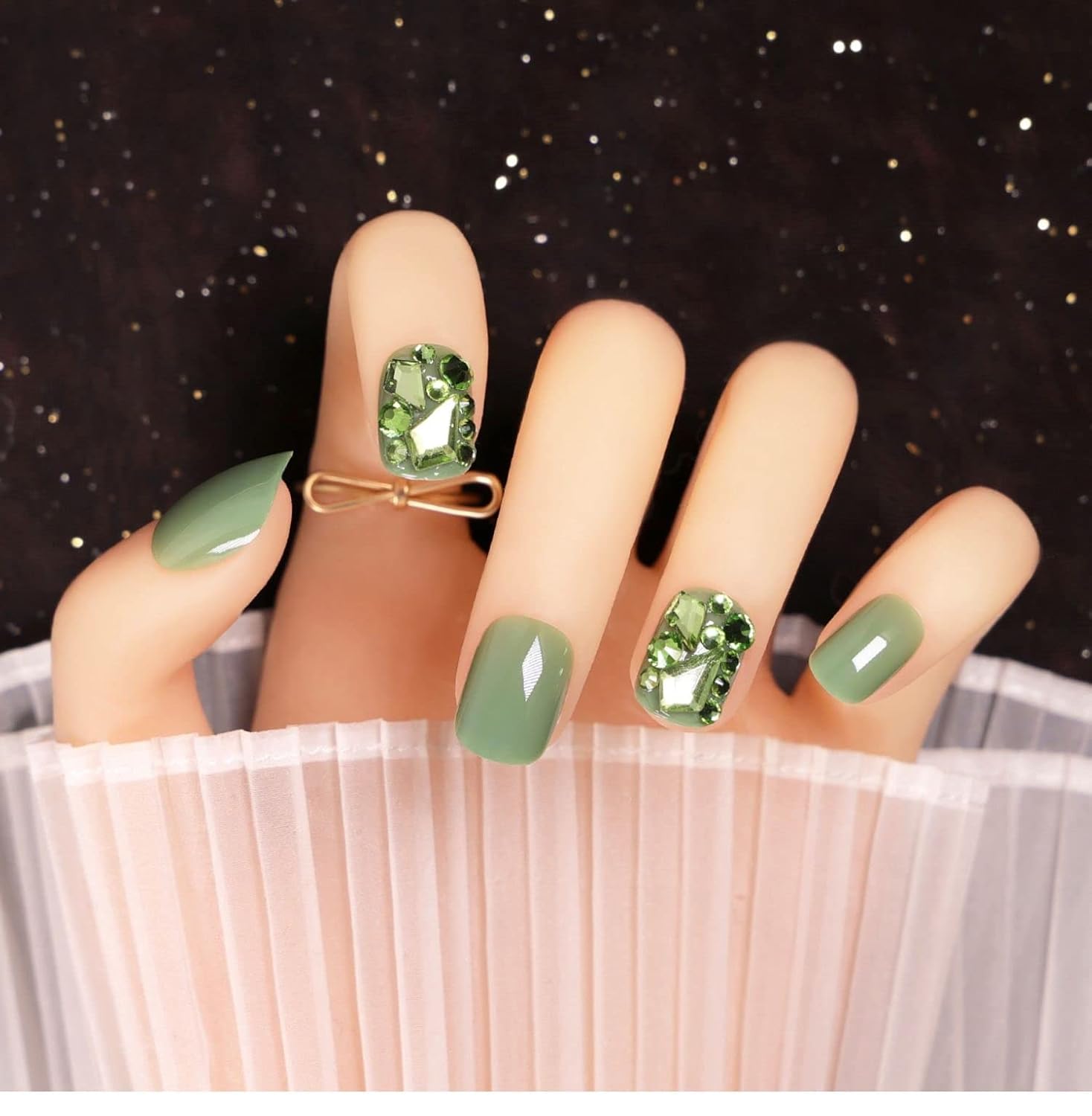 Press Nails Fake Piece Removable Nail Art Finished Wearing Manicure Reusable Artificial False