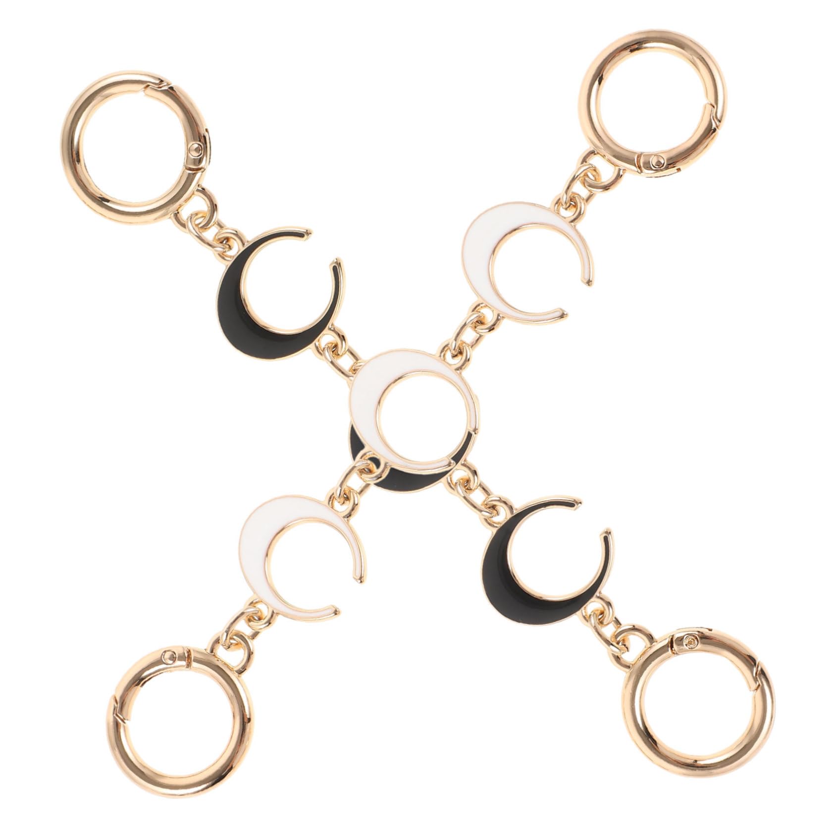 Tofficu 3 Series Cadena Extensora De Correa Para Bolso Negro Ligera Y Práctica Compatible Con Bandolera Y Bolso De Hombro Extensor Para Correas Cruzadas Hombro 2 Piezas X 3