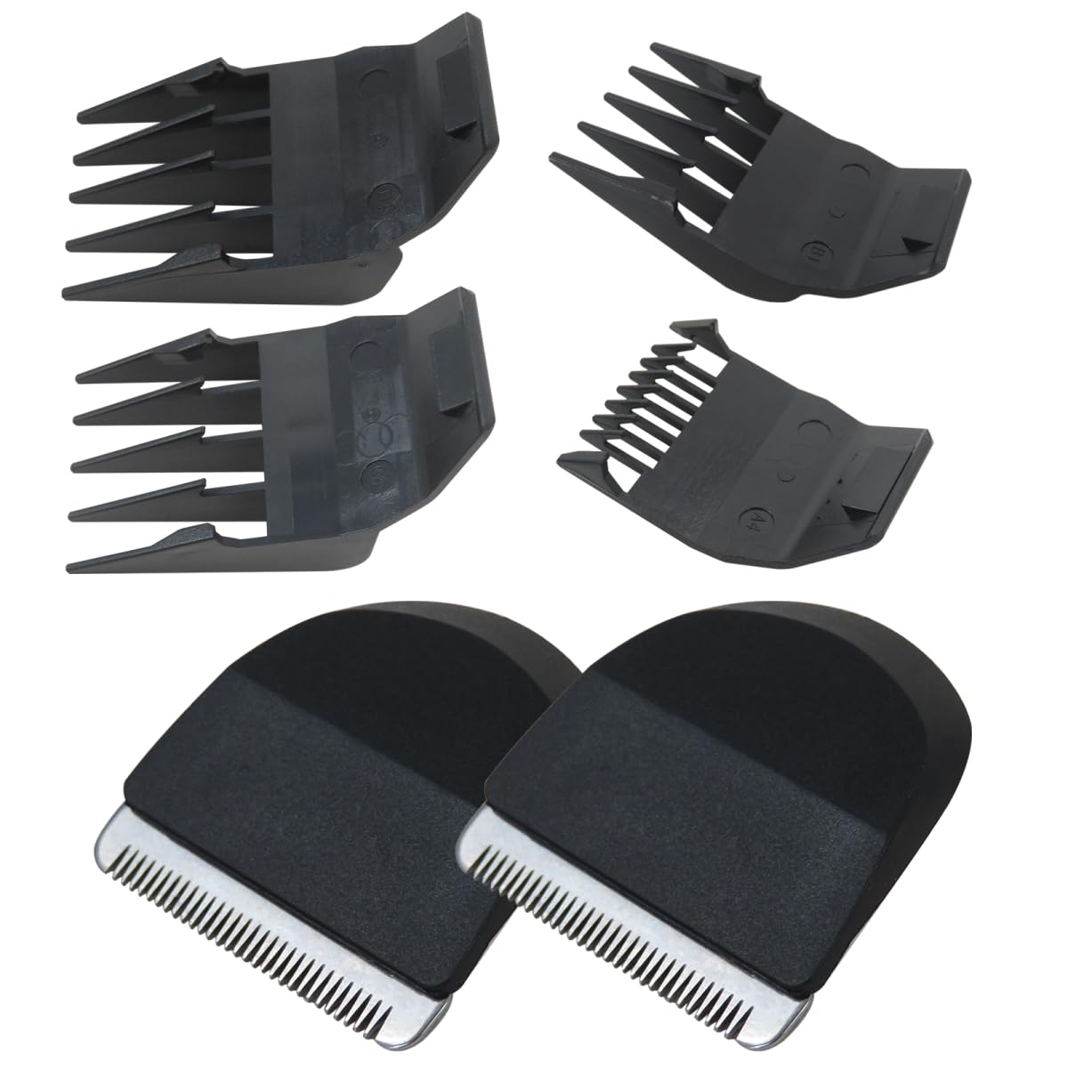 BGEHHCY Replacement Snap On Clipper/Trimmer Blade 2068-300 with 4Pcs Attachment Comb Cutting Guides (1/8
