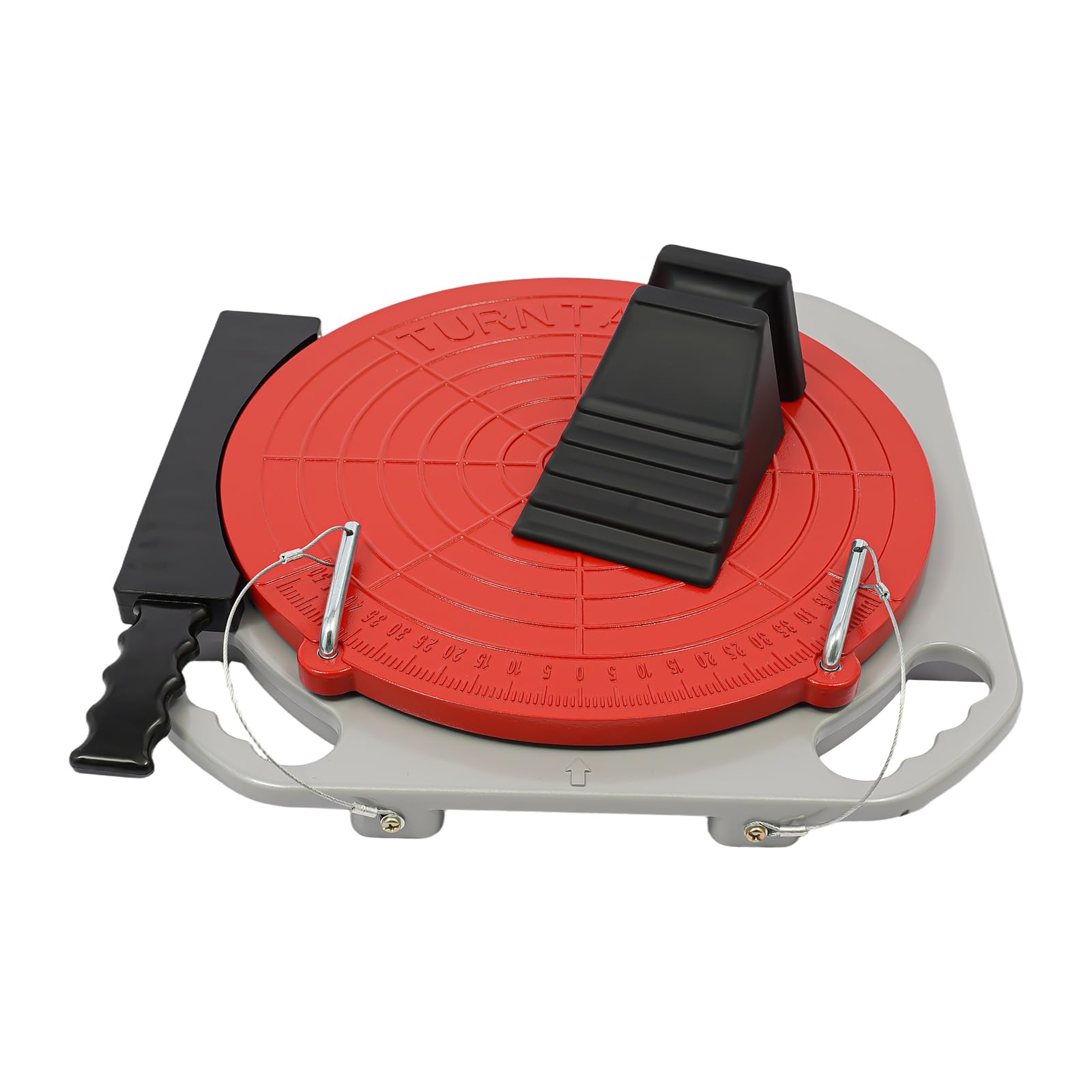 Lot de 2 plaques de réglage de la charge de l'essieu à 360° avec blocs de transition, coussinets de pression, plateau tournant spécial pour berlines, SUV, camions, fourgonnettes, véhicules utilitaires